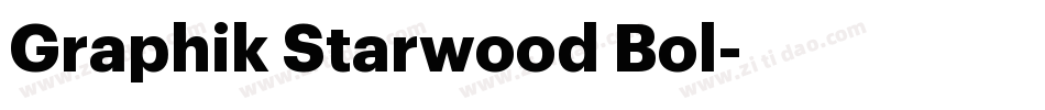 Graphik Starwood Bol字体转换